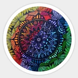 Rainbow Mandala Sticker